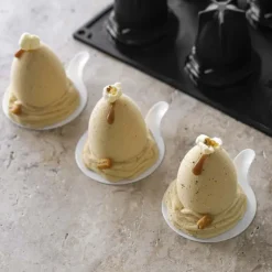 Moule Silicone*PAVONI Moule Œuf de Pâques Mono Ø 7 × H 7,2 cm (x12)