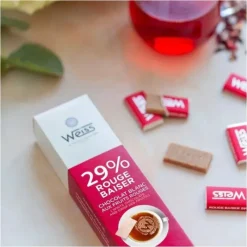 Chocolats À Offrir*WEISS Napolitain Chocolat Blanc Rouge Baiser 29% 180 g
