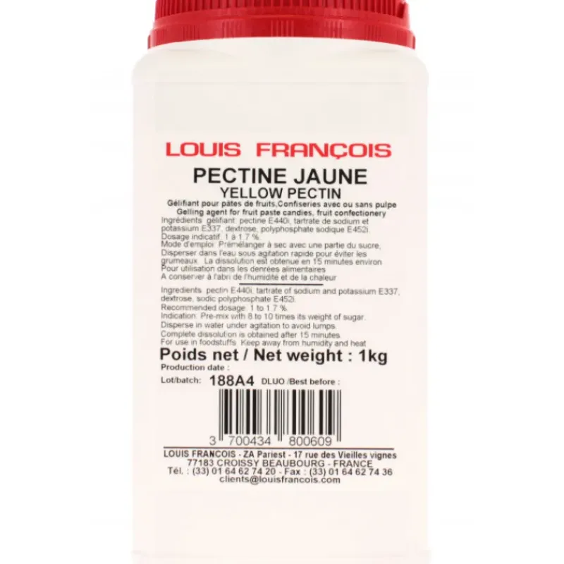 Additifs Alimentaires*LOUIS FRANCOIS Pectine Jaune 1 kg Louis François