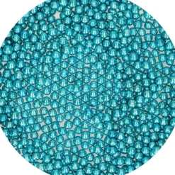 Décoration Comestible*FUNCAKES Perles de sucre Bleu Métallique 80 g