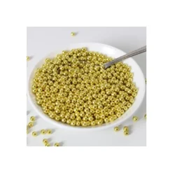 Décoration Comestible*FUNCAKES Perles de Sucre Or Métallique 80 g