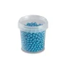Décoration Comestible*PAVONI Perles en Sucre Bleu Métallisé Ø 4 mm 120 g