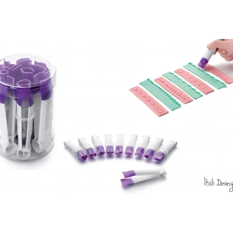 Ustensiles Décor Gâteau*IBILI Pince à Gaufrer Lisse Plastique 10 cm (x10)