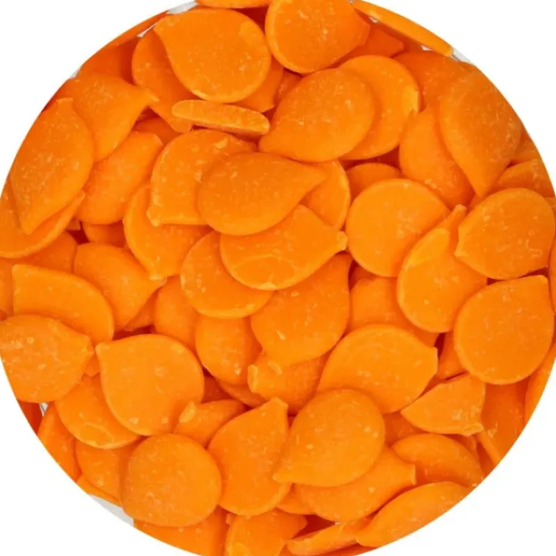 Décoration Comestible*FUNCAKES Pistoles Deco Melts Orange 250g