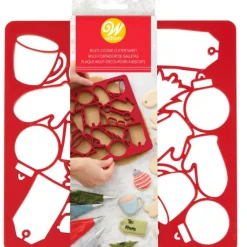 Emporte Pièce - Découpoir Pâtisserie*WILTON Plaque Multi-découpoirs 14 Empreintes Noël