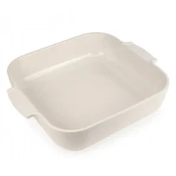 Plat De Cuisson*PEUGEOT Plat à Four Carré en Céramique Appolia 36 cm Ecru