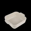 Plat De Cuisson*PEUGEOT Plat à Four Carré en Céramique Appolia 18 cm Ecru