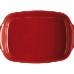 Plat De Cuisson*EMILE HENRY Plat à Four Rectangulaire en Céramique 42,5 x 28 cm Grand Cru