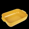 Plat De Cuisson*PEUGEOT Plat à Four Rectangulaire en Céramique Appolia 32 cm Jaune Safran