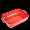 Plat De Cuisson*PEUGEOT Plat à Four Rectangulaire en Céramique Appolia 32 cm Rouge