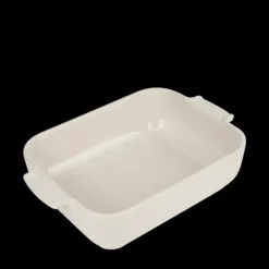 Plat De Cuisson*PEUGEOT Plat à Four Rectangulaire en Céramique Appolia 25 cm Ecru