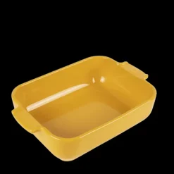Plat De Cuisson*PEUGEOT Plat à Four Rectangulaire en Céramique Appolia 25 cm Jaune Safran
