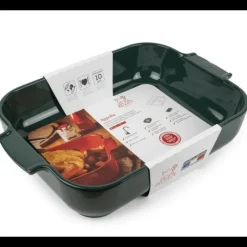 Plat De Cuisson*PEUGEOT Plat à Four Rectangulaire en Céramique Appolia 40 cm Vert Forêt