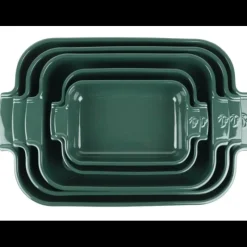 Plat De Cuisson*PEUGEOT Plat à Four Rectangulaire en Céramique Appolia 40 cm Vert Forêt