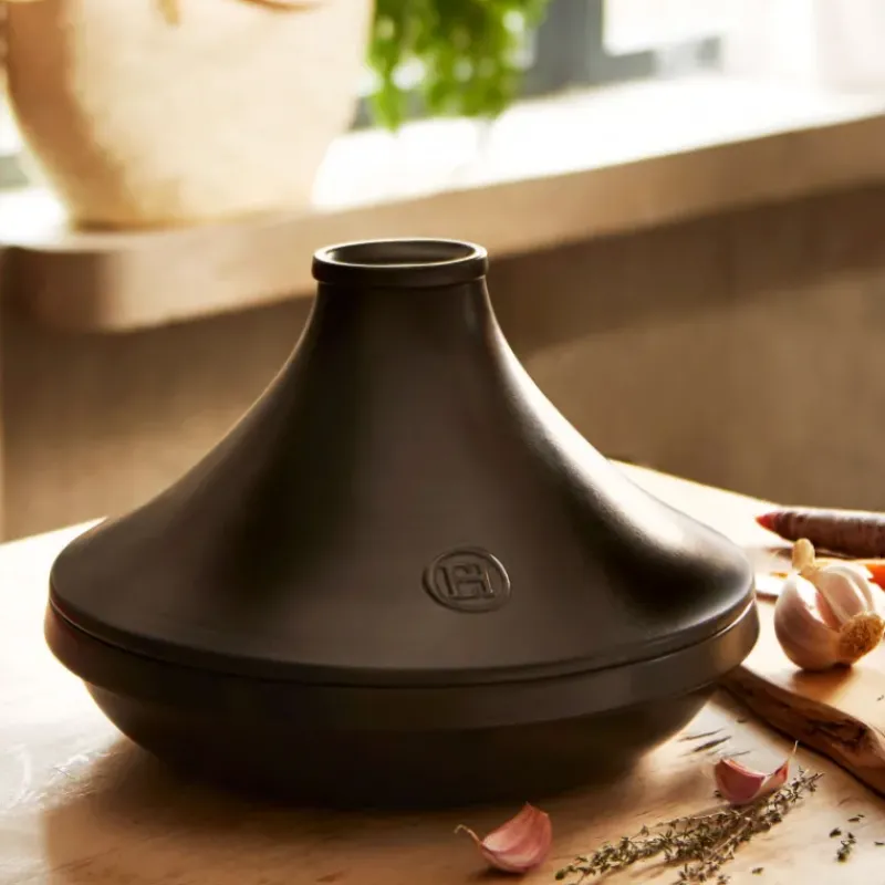 Tajines*EMILE HENRY Plat à Tajine en céramique 33,5 cm Ardoise Delight