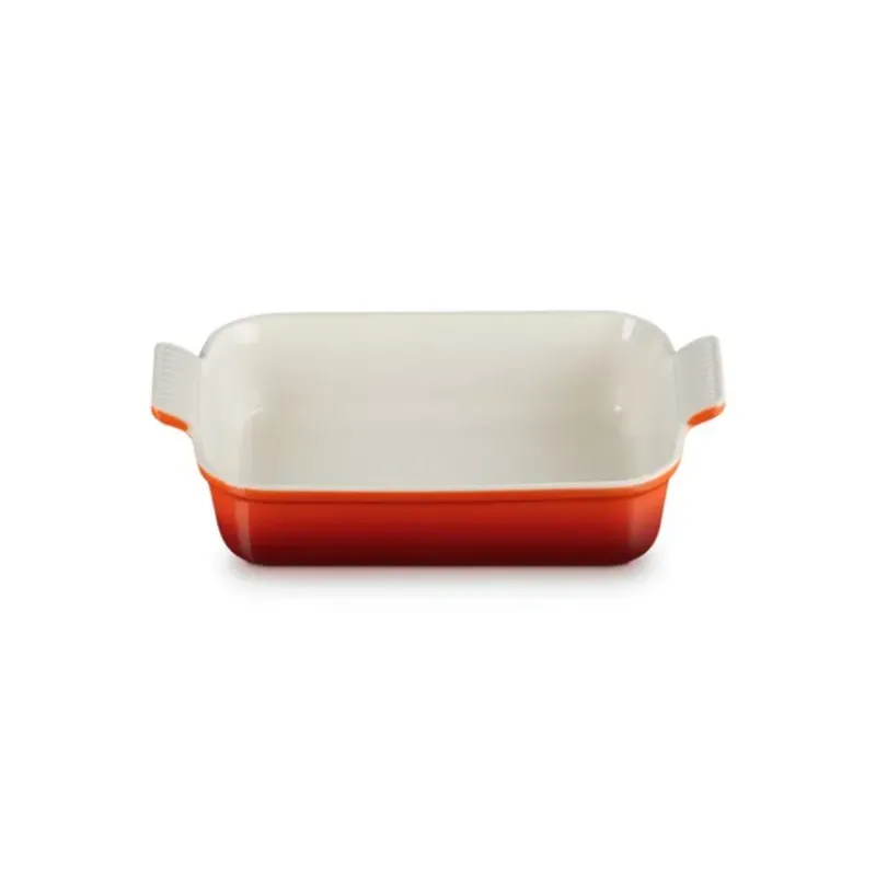 Plat De Cuisson*LE CREUSET Plat Rectangulaire Céramique 26 cm Cerise