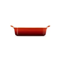 Plat De Cuisson*LE CREUSET Plat Rectangulaire Céramique 26 cm Cerise