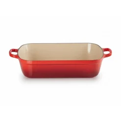 Plat De Cuisson*LE CREUSET Plat Rectangulaire en Fonte 37 cm Cerise