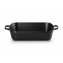 Plat De Cuisson*LE CREUSET Plat Rectangulaire en Fonte 37 cm Noir Mat