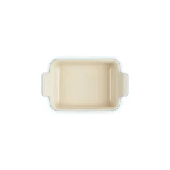 Plat De Cuisson*LE CREUSET Plat Rectangulaire Héritage en Céramique 32 cm Azur Tradition