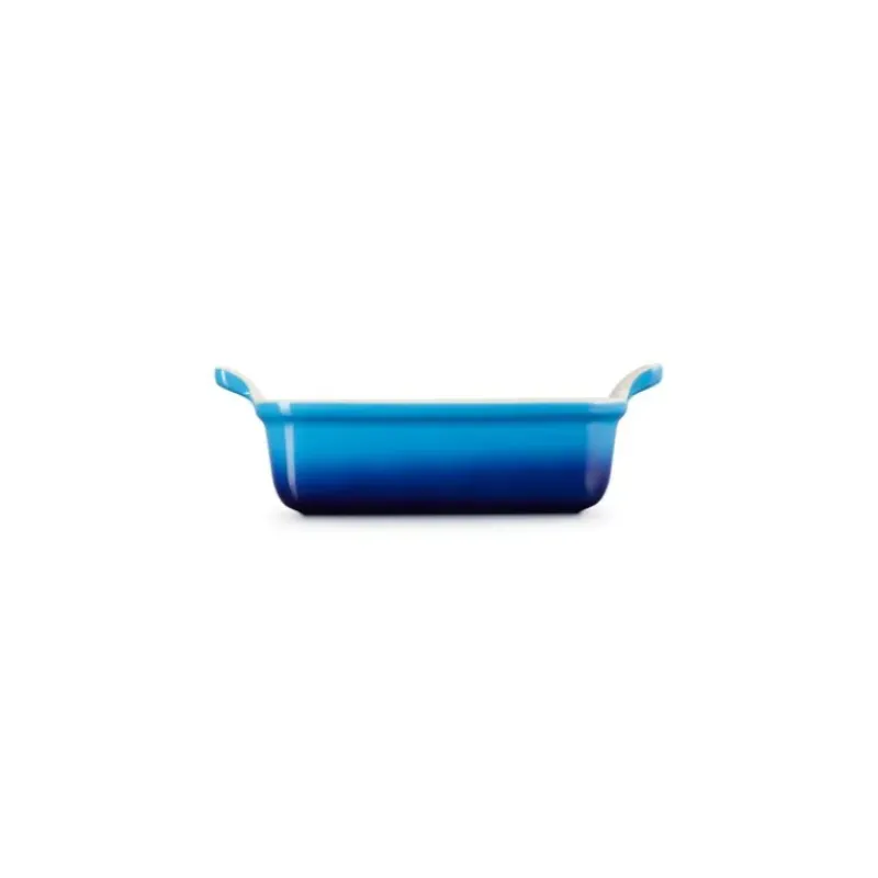 Plat De Cuisson*LE CREUSET Plat Rectangulaire Héritage en Céramique 26 cm Azur Tradition