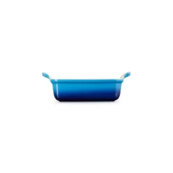 Plat De Cuisson*LE CREUSET Plat Rectangulaire Héritage en Céramique 19 cm Azur Tradition