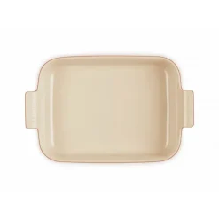 Plat De Cuisson*LE CREUSET Plat Rectangulaire Héritage en Céramique 32 cm Cerise Tradition