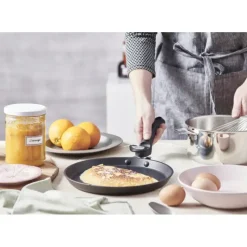 Poêles*DE BUYER Poêle à Crêpes Anti Adhésive Ø 30 cm Choc Intense Amovible