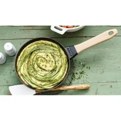 Poêles*STAUB Poêle en Fonte Noir 24 cm Manche Bois