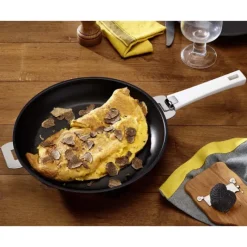 Poêles*CRISTEL Poêle Mutine Ø 28 cm Manche Amovible Anti-Adhésive Inox