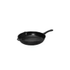Grills|Poêles*CHASSEUR Poêle-gril en Fonte rond 25 cm Noir Mat