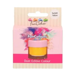 Colorants Alimentaires*FUNCAKES Poudre comestible Jaune orangé 2,5 g