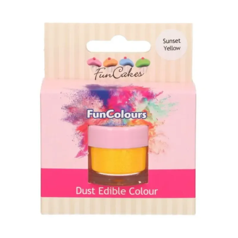 Colorants Alimentaires*FUNCAKES Poudre comestible Jaune orangé 2,5 g