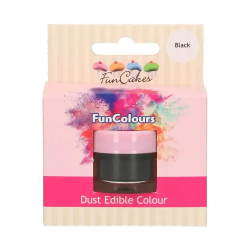 Colorants Alimentaires*FUNCAKES Poudre comestible Noir 1,5 g