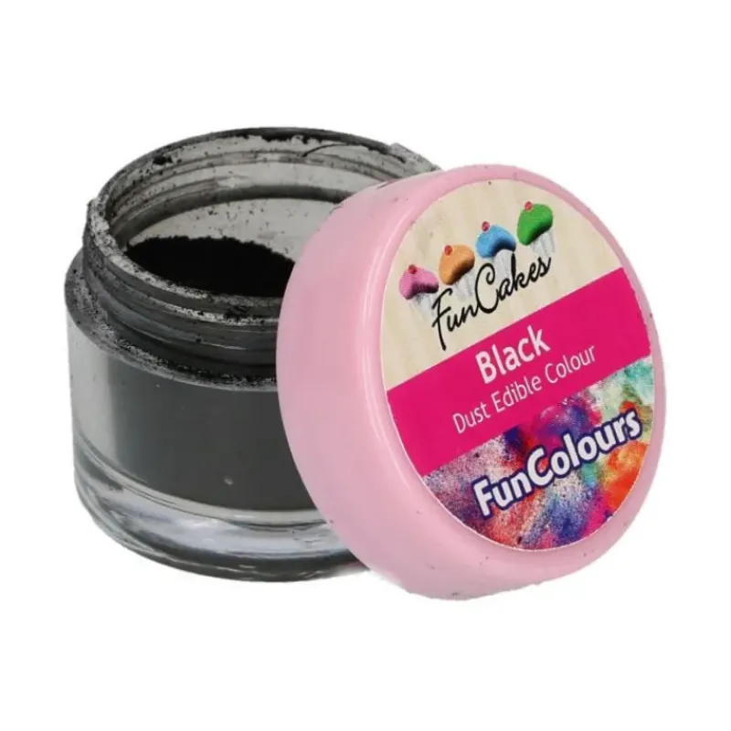 Colorants Alimentaires*FUNCAKES Poudre comestible Noir 1,5 g
