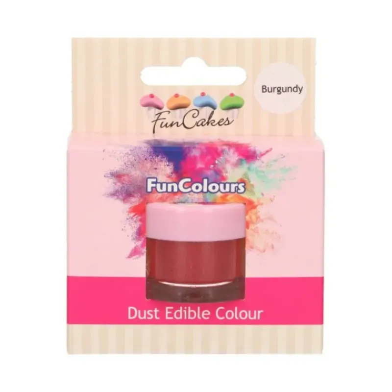 Colorants Alimentaires*FUNCAKES Poudre comestible Rouge bordeaux 1,5 g