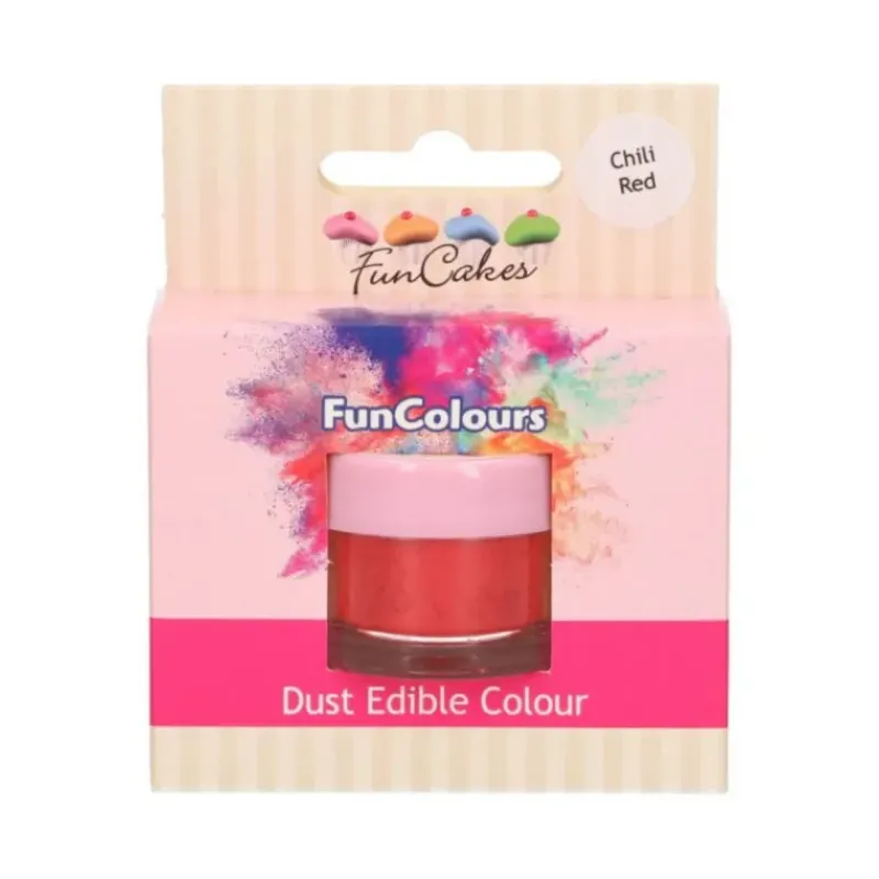 Colorants Alimentaires*FUNCAKES Poudre comestible Rouge piment 1,5 g