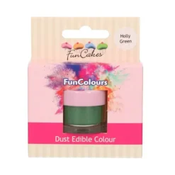 Colorants Alimentaires*FUNCAKES Poudre comestible Vert houx 1,2 g