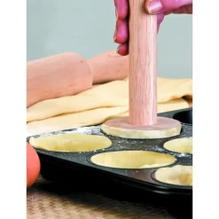 Cercle À Patisserie*IBILI Poussoir à Tartelette Bois Ø 6,8 cm x H 21 cm