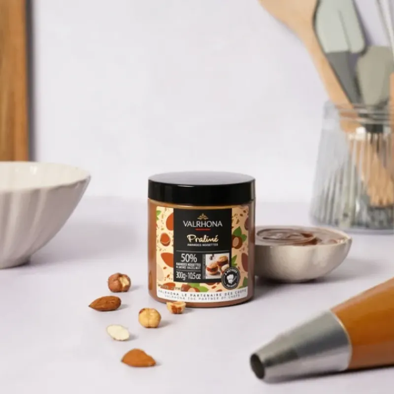 Produits Pâtisserie|Chocolat De Couverture*VALRHONA Praliné Amandes Noisettes 50% 300g