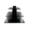 Présentoirs Pour Gâteaux*GATODECO Présentoir Noir Cupcakes 3 Etages Carrés Gatodéco