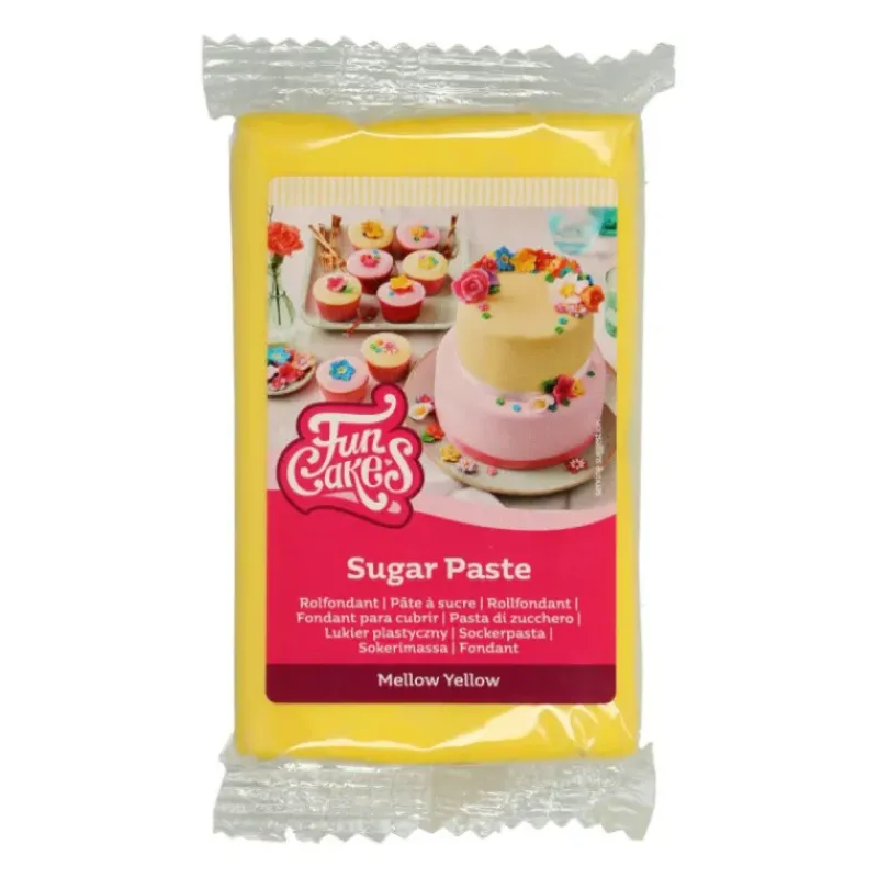 Pâte À Sucre*FUNCAKES Pâte à Sucre Jaune 250g