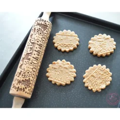 Ustensiles Décor Gâteau*SCRAPCOOKING Rouleau à Pâtisserie Motifs Noël Gingerman 39 cm