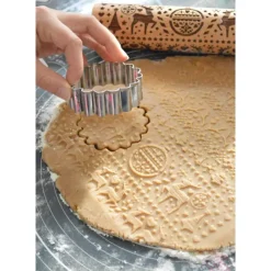 Ustensiles Décor Gâteau*SCRAPCOOKING Rouleau à Pâtisserie Motifs Noël Xmas 39 cm