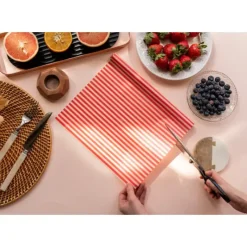 Conservation*NUTS Rouleau Emballage Alimentaire Cire Abeille Rouge 90 x 30,5 cm