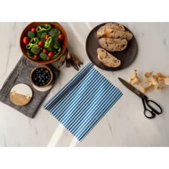 Conservation*NUTS Rouleau Emballage Alimentaire Cire Abeille Bleu 90 x 30,5 cm