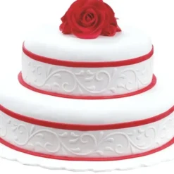 Décoration Comestible*PATISDECOR Ruban Pate à Sucre Blanc Arabesque 1,25 m x H 5 cm Patisdécor