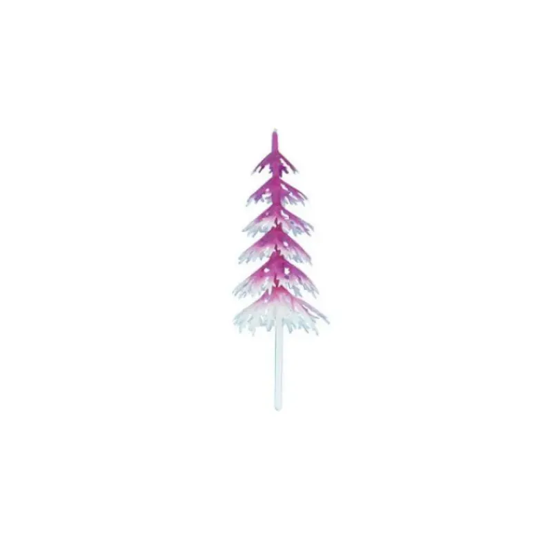 Décoration Gâteau*MALLARD FERRIERE Sapin Blanc et Fuchsia Volume x144