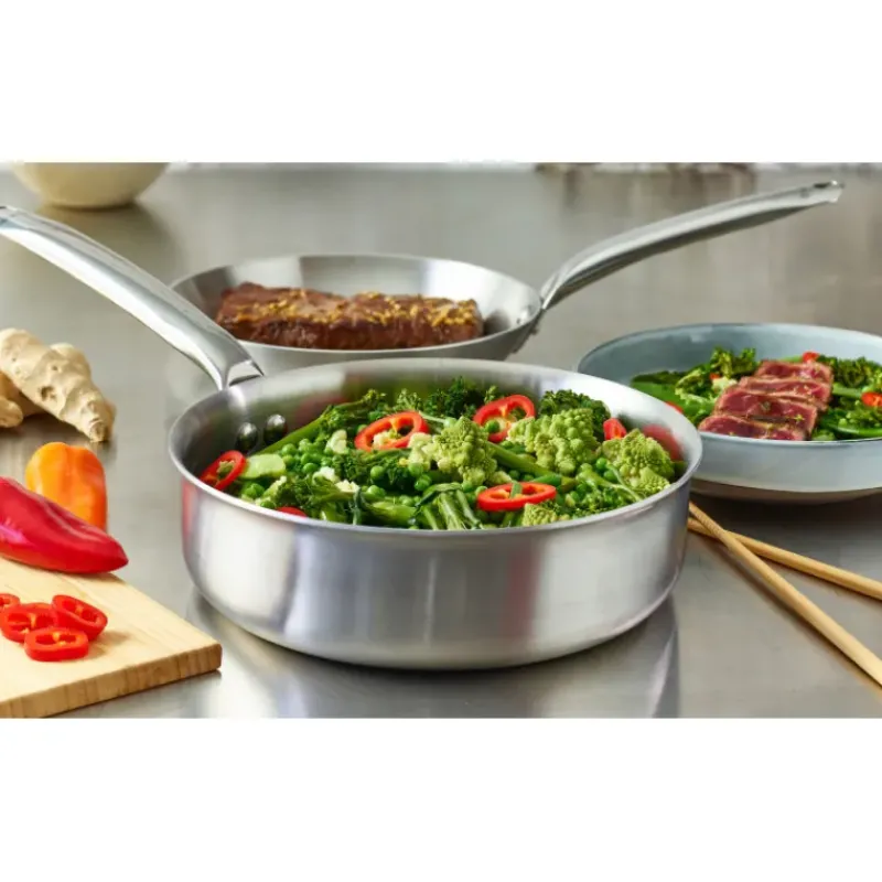 Sauteuses*DE BUYER Sauteuse Droite Inox Ø 24 cm Alchimy