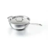 Sauteuses*LE CREUSET Sauteuse du chef inox 24 cm avec couvercle